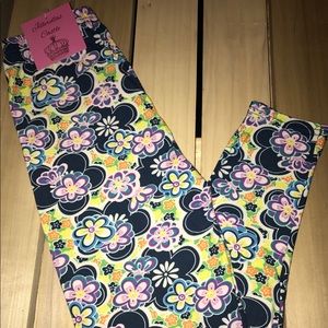 Leggings Happy Daisies One Size Buttery Soft New